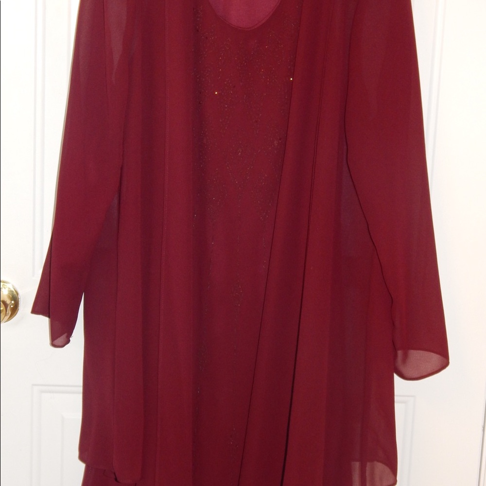 New women’s  dress  XL burgundy , mother of bride